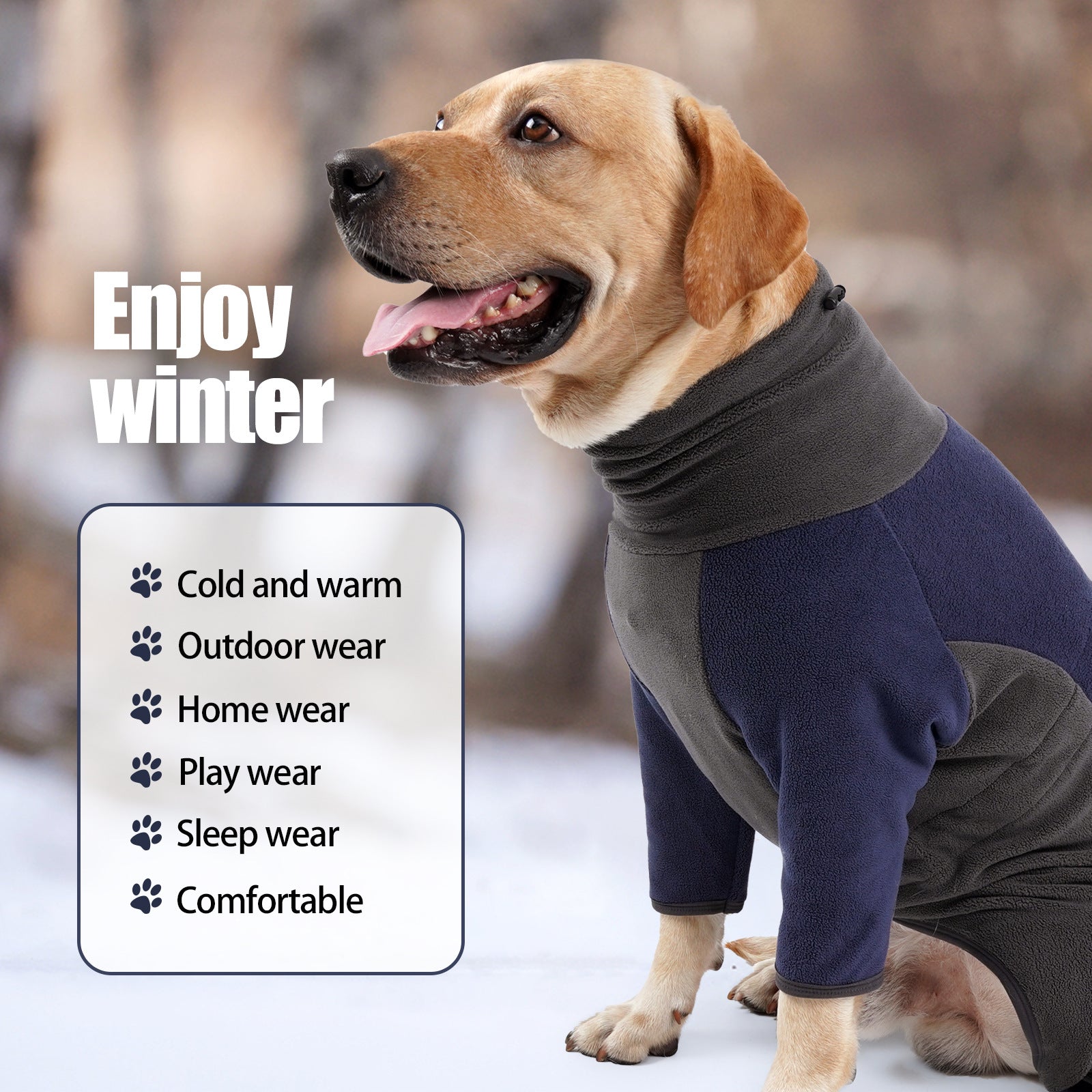 Dog Clothes Cold Proof And Warm